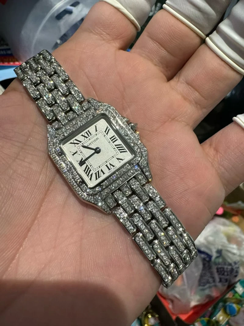 高仿卡地亞獵豹 滿鑽 cvd真鑽 (1)