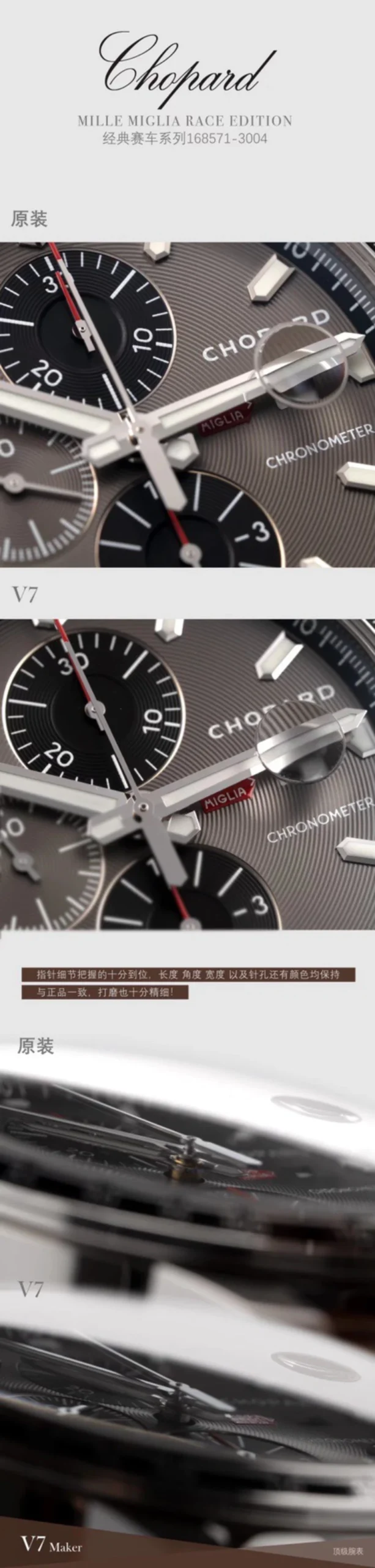 高仿蕭邦賽車真假對比 (2)