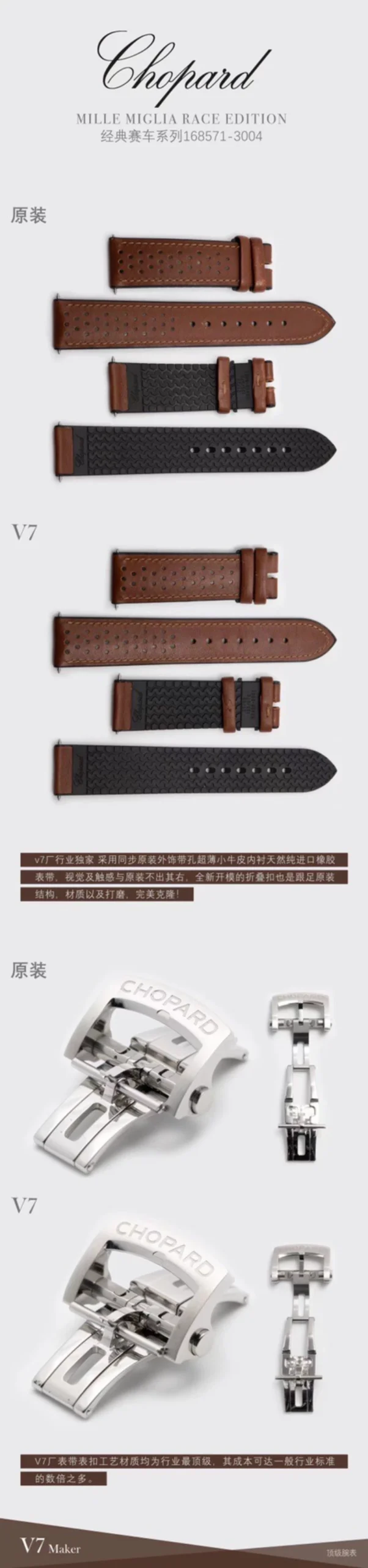 高仿蕭邦賽車真假對比 (6)