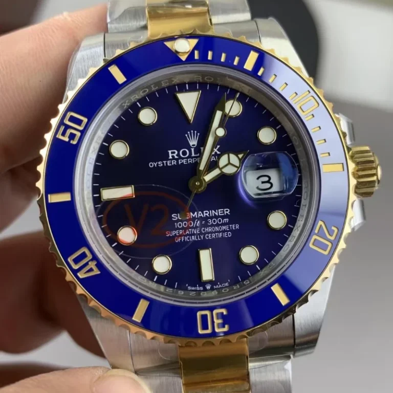 高仿勞力士 rolex submariner 半金藍水鬼 41mm｜m126613lb