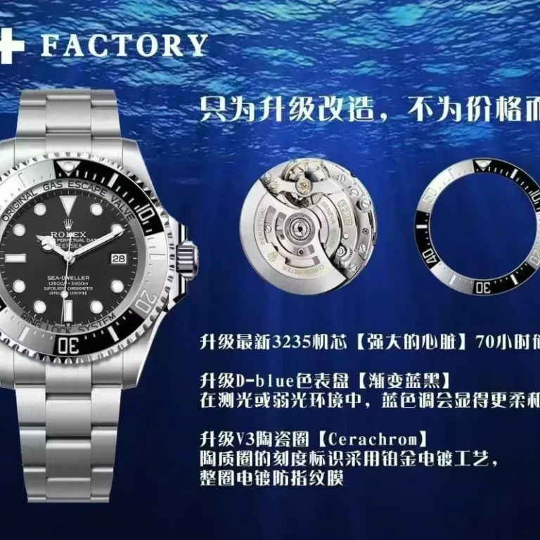 高仿勞力士 rolex deepsea 黑鬼王 44mm｜m136660