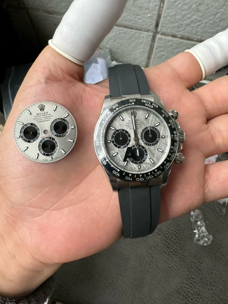 高仿勞力士 rolex daytona 白金灰 隕石盤梁家輝 迪通拿 40mm｜126519ln 0007