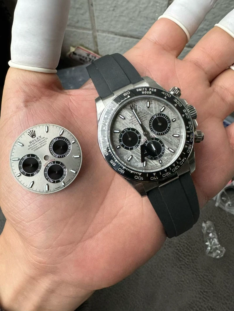 高仿勞力士 rolex daytona 白金灰 隕石盤梁家輝 迪通拿 40mm｜126519ln 0007