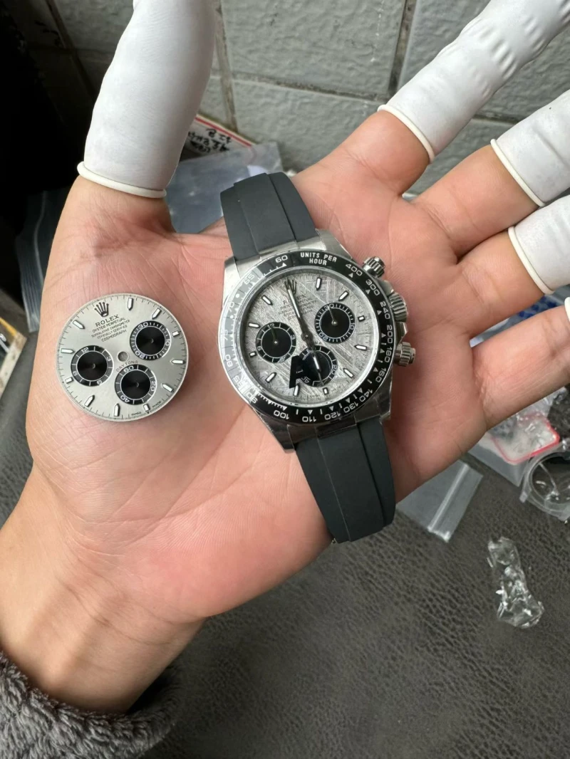 高仿勞力士 rolex daytona 白金灰 隕石盤梁家輝 迪通拿 40mm｜126519ln 0007