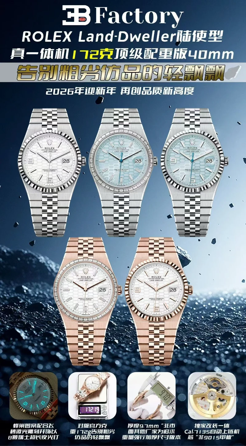 高仿勞力士 rolex land dweller 陸使型